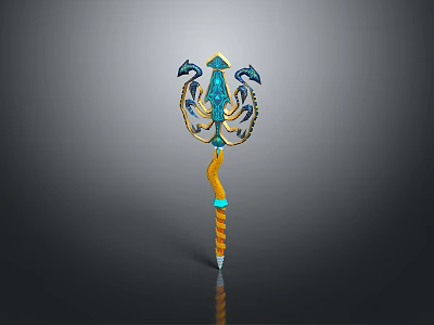 Scepter Ancient Scepter Cane Ancient Scepter Magic Scepter Metal Scepter Classical Scepter Magic Scepter 3d model