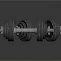 Pair of Fitness Dumbbells With Metal Weight Plates For Home Gym Workout Training