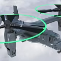 Military Helicopter With Twin Rotors Flying In The Cloudy Sky