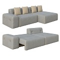 Double sofa 3d model