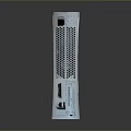 Silver Mini Desktop PC with Metal Casing Vents Connectivity Ports and Compact Sleek Design