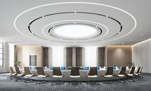 Modern Meeting Room Round Meeting Room 3d model