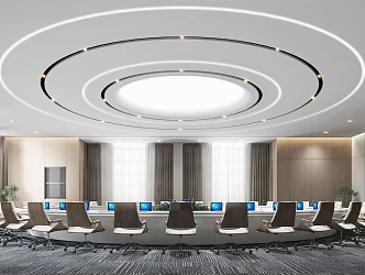 Modern Meeting Room Round Meeting Room 3d model