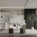 Modern study 3d model