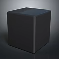 Sleek Black Cube Shaped Computer Tower With Minimalist Design For Home Office Use 3d model