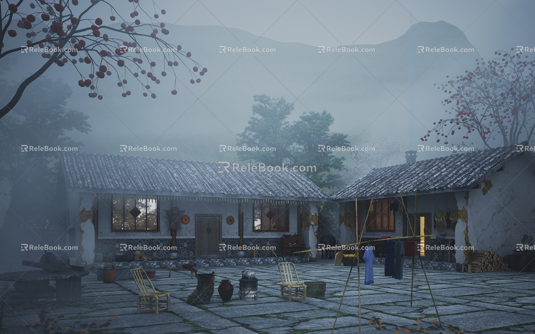 Chinese ancient house 3d model