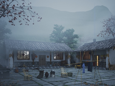 Chinese ancient house 3d model