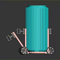 Modern Teal and Pink Luggage with Large Small Sizes Rolling Wheels and Handles
