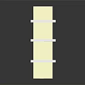Detailed Spiral Staircase Model With Multi Level Platforms Wooden Steps White Railings And Yellow Walls