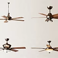Modern Ceiling Fans with Lights in Four Different Decorative Home Interior Styles