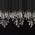 Crystal Chandelier with Hanging Crystal Drops Modern Design for Home Decoration