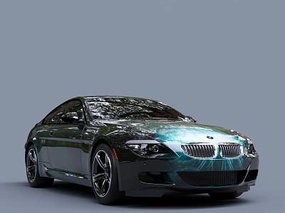 BMW sports car Sedan 3d model