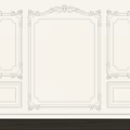 Classical Wall Panel Design With Intricate Decorative Lines And Ornate Frames