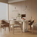 Modern table combination 3d model