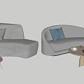 Modern Sofa Coffee Table Combination Special-shaped Sofa Coffee Table Combination 3d model