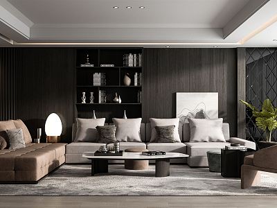 modern living room model