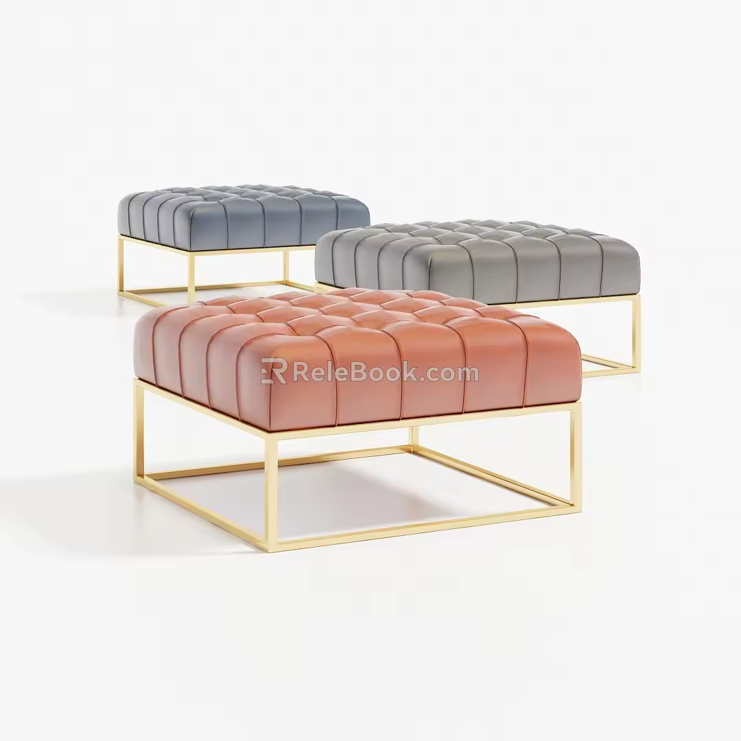 Modern minimalist sofa pedal 3d model