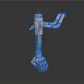 Industrial Robotic Arm Equipment With White Structure Red Indicator And Multiple Interfaces