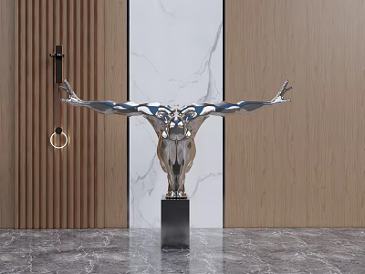 Modern sculpture decoration sculpture ornaments 3d model