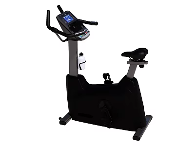 Professional Stationary Exercise Bike With Digital Display Ergonomic Handlebars Adjustable Seat And Water Bottle Holder 3d model