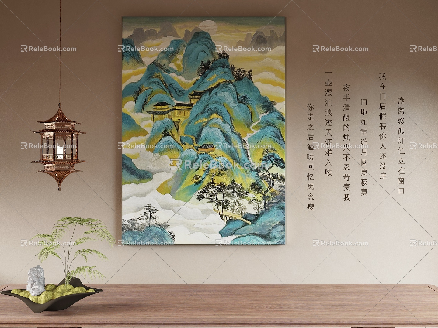 modern decorative painting 3d model