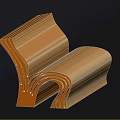 Open Brown Decorative Scroll Featuring White Music Notes On Dark Background