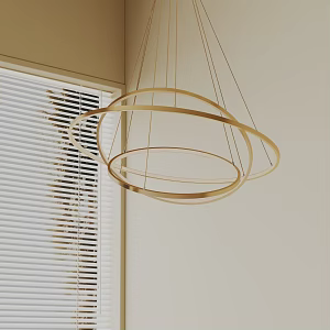 Modern chandelier 3d model