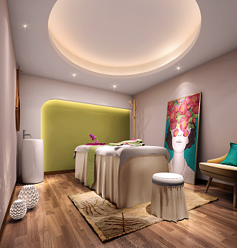 Modern beauty salon beauty room 3d model