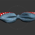 Fashionable Bow Ties Collection Featuring Blue Red Polka Dots And Hearts Patterns 3d model