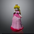 Cute Princess Doll With Pink Long Dress Golden Crown And Blue Eyes