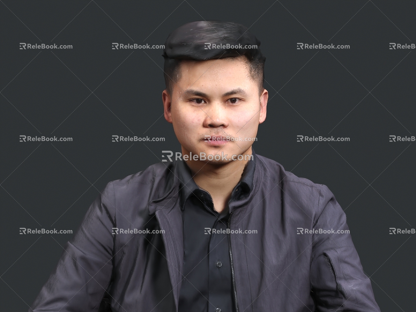 Man Portrait Bust Portrait Head Portrait Sitting Man 3d model