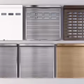 Assorted Colored Roller Shutters Showcasing Different Design Patterns And Finishes