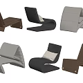 Modern Upholstered Accent Chairs in Multiple Colors with Unique Curved Design and Various Styles