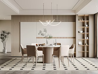 Modern Restaurant Home Restaurant 3d model