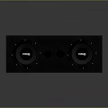 Premium Black PRIME Home Audio Speaker System With Dual Speakers And Ports