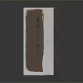 Model Train Traveling on Curved Tracks Over Brown Terrain Landscape