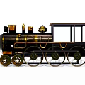Retro Train 3d model