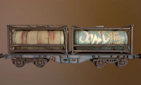 INDUSTRIAL LOFT TRAIN CAR 3d model