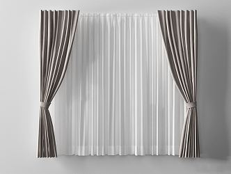 Modern Curtains 3d model