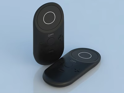 Projection Monitoring Portable Wireless Controllers with Black Design for Home Security 3d model