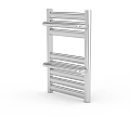 Modern Stainless Steel Storage Cabinet With Multiple Shelves And Sleek Design For Home