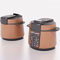 Brown Electric Pressure Cookers With Modern Design And Digital Control Panel