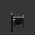 Metal Industrial Storage Equipment With Multi layer Racks And Support Frame