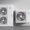 Modern air conditioner external unit 3d model