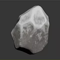 Natural Snow Covered Stone With Textured Surface For Landscape Scenery