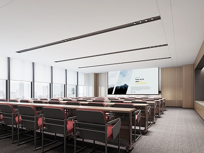 Away large conference room 3d model