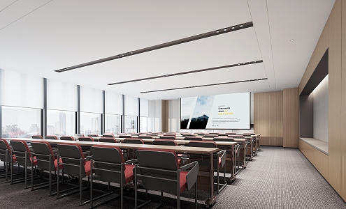 Away large conference room 3d model