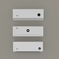 MI White Air Cooler Fan Three Units Modern Sleek Design Home Appliance with Digital