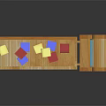 Wooden Toy Truck With Open Cargo Bed Colored Blocks Inside Blue Window And Yellow Headlights