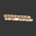 Modern Defensive Barricade Structure With Sandbags Wooden Planks And Barbed Wire